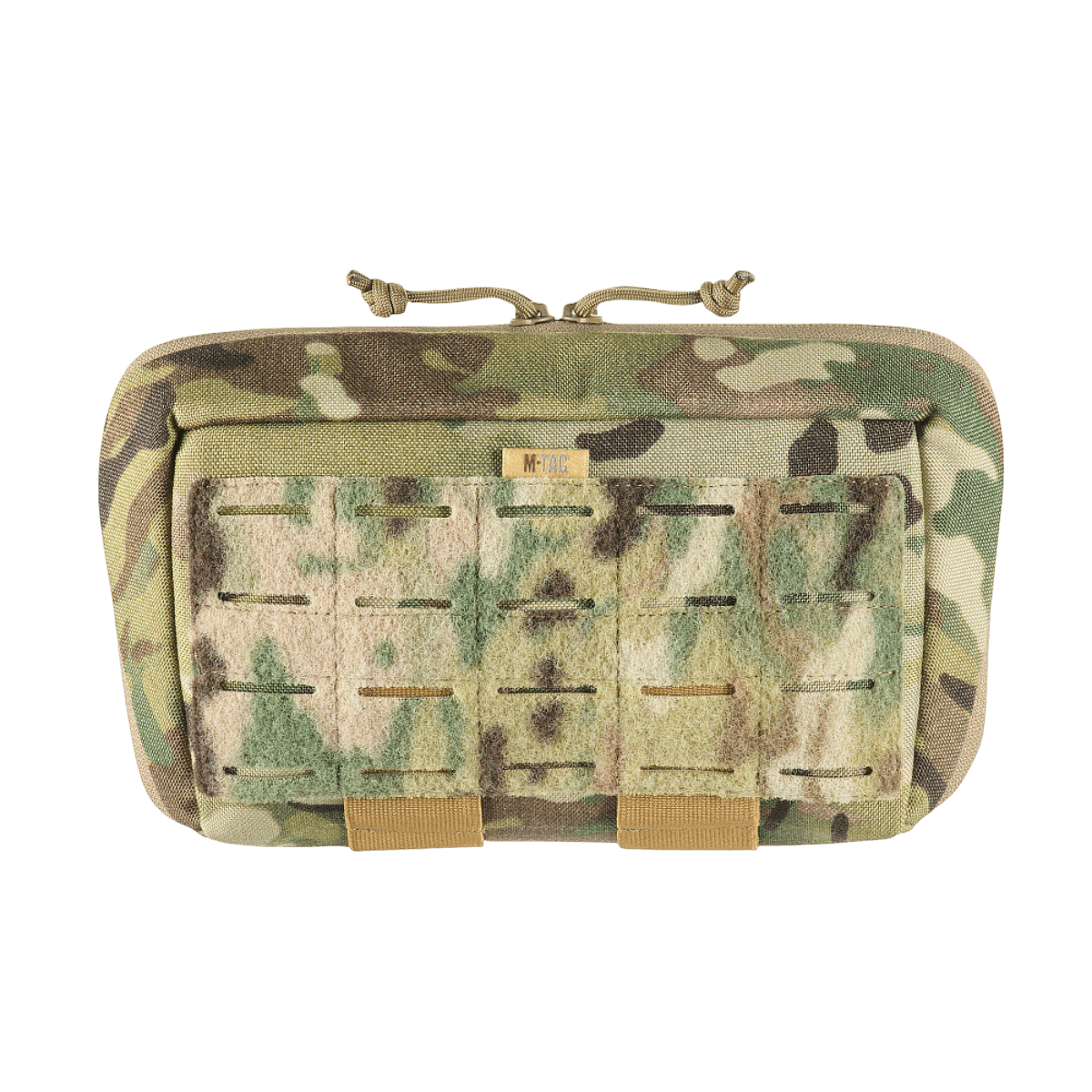 M-Tac Admin Pouch Large Elite taktiisessa maastokuviossa, tehty kestävästä Cordurasta varusteiden ja asiakirjojen säilytykseen.