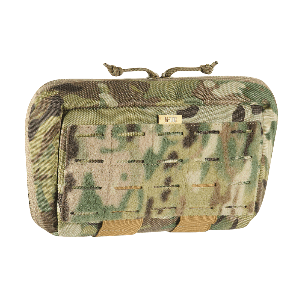 M-Tac Admin Pouch Large Elite maastokuviossa, kestävä Cordura ja Laser Cut -tarrapaneeli.