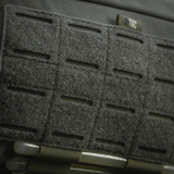 Lähikuva M-Tac Admin Pouch Large Elite -laukusta velcro-panelilla, valmistettu kestävästä Cordura-materiaalista.