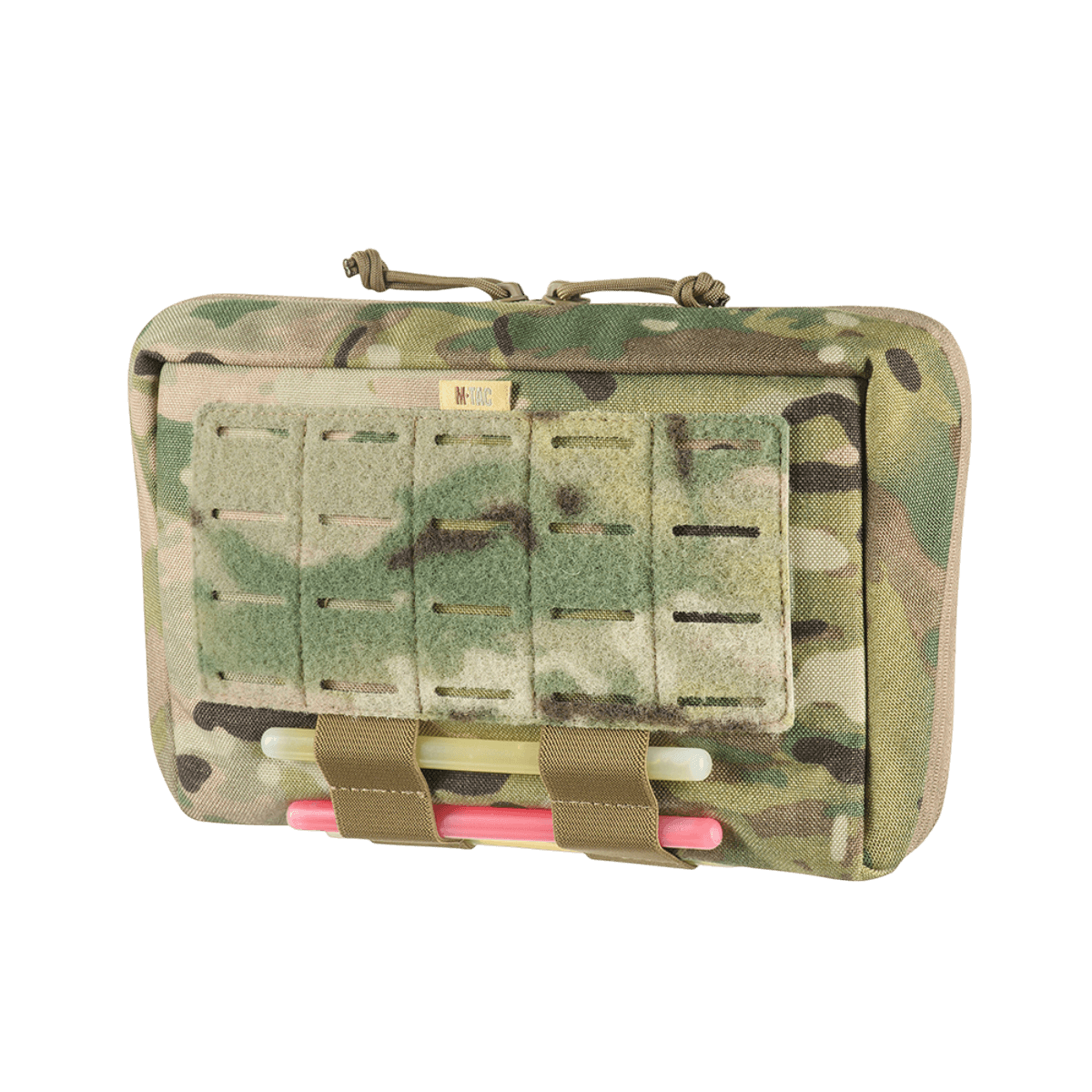 M-Tac Admin Pouch X-Large Elite camouflage-mallissa, laser cut -design ja elastik, suunniteltu taktiseen varustukseen ja tehokkaaseen organisointiin.