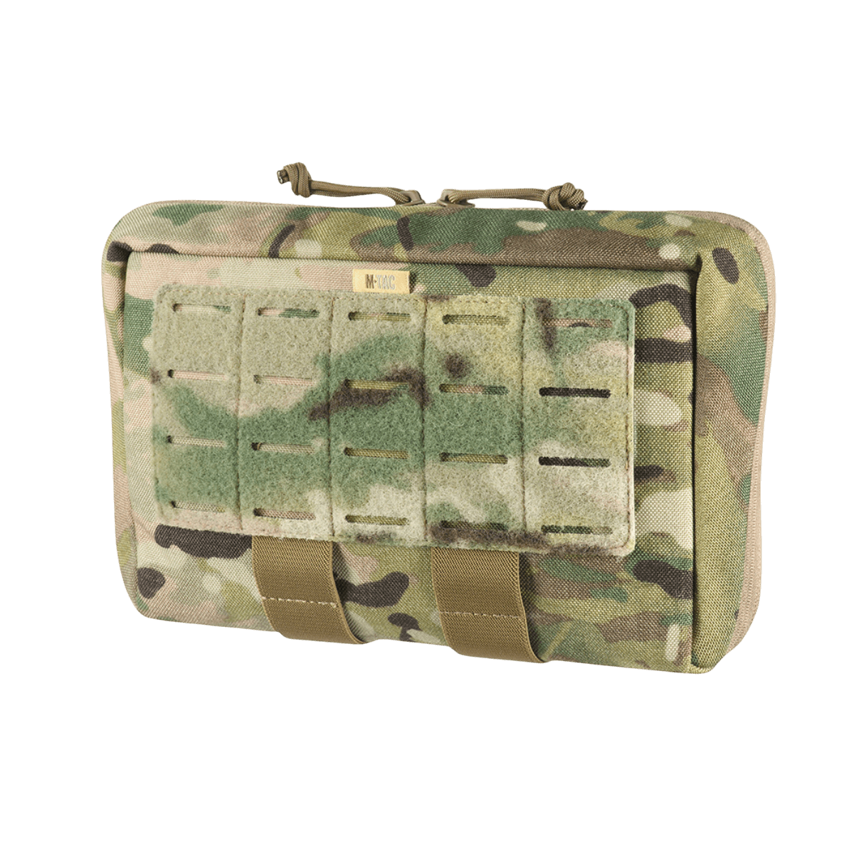 M-Tac Admin Pouch X-Large Elite camouflage-mallissa, Cordura 500D -laukkuna modulaarisella muotoilulla taktista varustusta ja patcheja varten.