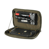 M-Tac Admin Pouch X-Large Elite järjestelyosioilla, sopii taktiseen varustukseen, valmistettu kestävästä Cordura 500D:stä ja Squadronista.