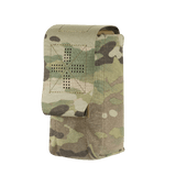 M-Tac Mediclomme Small Vertical Elite multicam-nylonista sisäisellä IFAK-organizerilla ja NIJ-sertifioinnilla, näytetty gallerian sijainti 1.