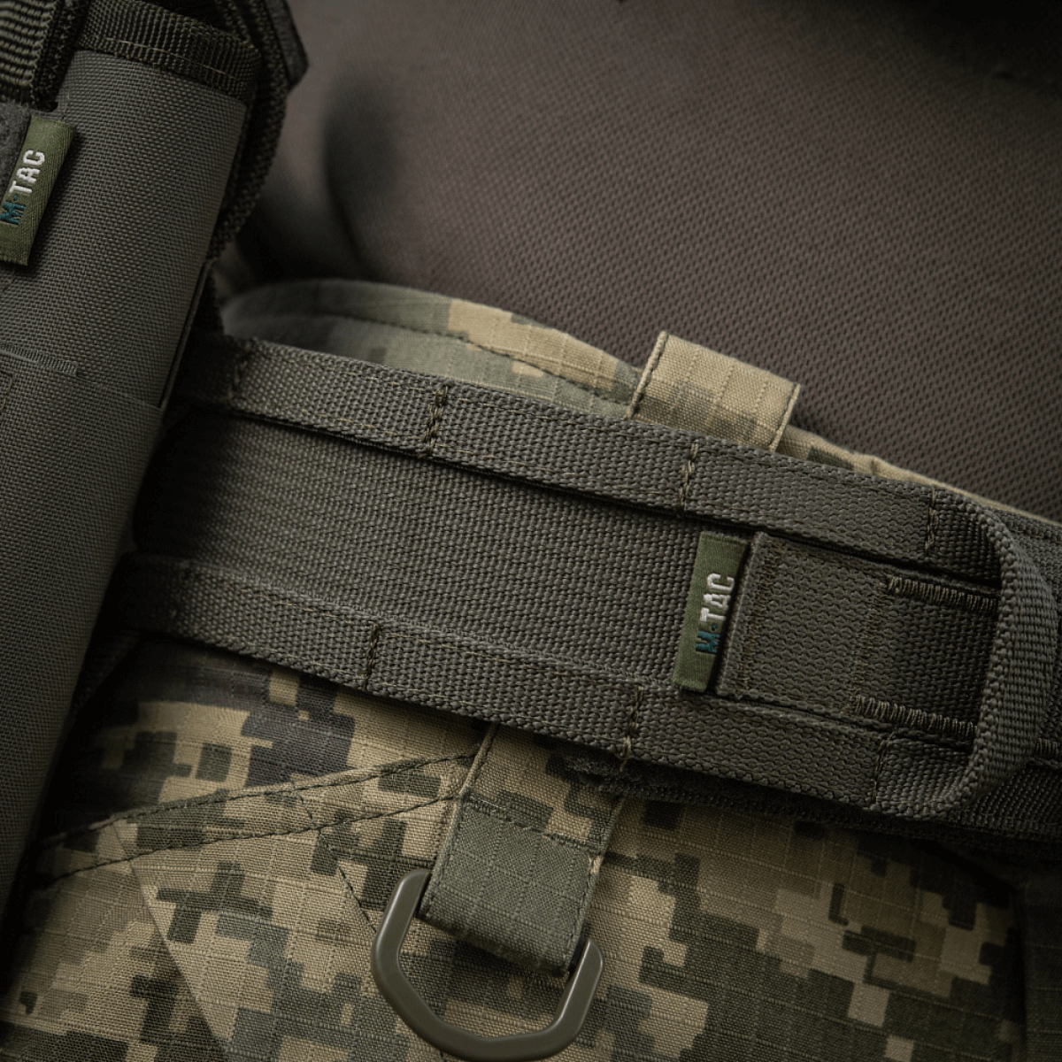 M-Tac Range -vyö Cobra Buckle Gen.IV taktinen vyö sotilaskäyttöön vahvistetulla Tegris-komposiitilla ja Velcro-sisävyöllä.