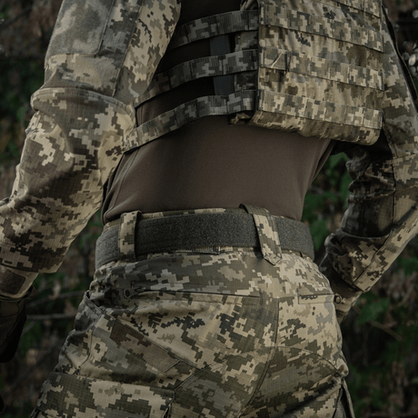 M-Tac Range -vyö Cobra Buckle Gen.IV taktinen vyö sotilaskäyttöön ja ampumaradalle, täydellinen lippaankantoon ja varusteille.