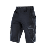 M-Tac Shorts Aggressor Gen.II Flex mustana ripstop-kankaalla, taktinen muotoilu ja Teflon-pinnoite, vettä ja likaa hylkivä.