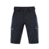 M-Tac Shorts Aggressor Gen.II Flex mustat funktionaaliset ripstop-shortsit harjoitteluun ja vapaa-aikaan, taktinen muotoilu ja joustavuus.