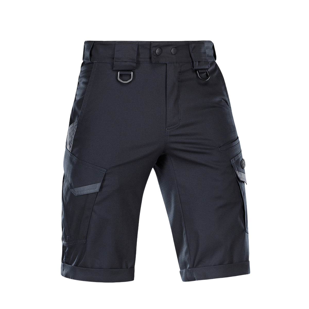 M-Tac Shorts Aggressor Gen.II Flex mustasta ripstop-kankaasta, moderni taktinen muotoilu ja vettä hylkivä Teflon-pinnoite.