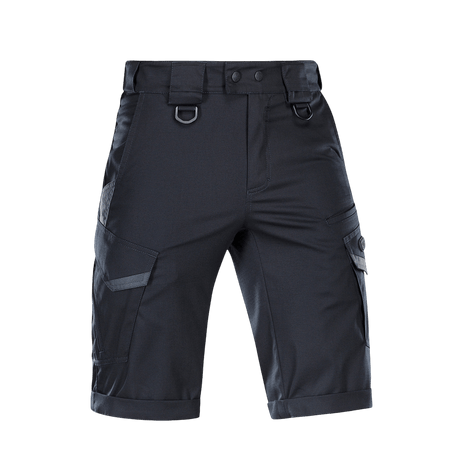 M-Tac Shorts Aggressor Gen.II Flex mustasta ripstop-kankaasta, moderni taktinen muotoilu ja vettä hylkivä Teflon-pinnoite.