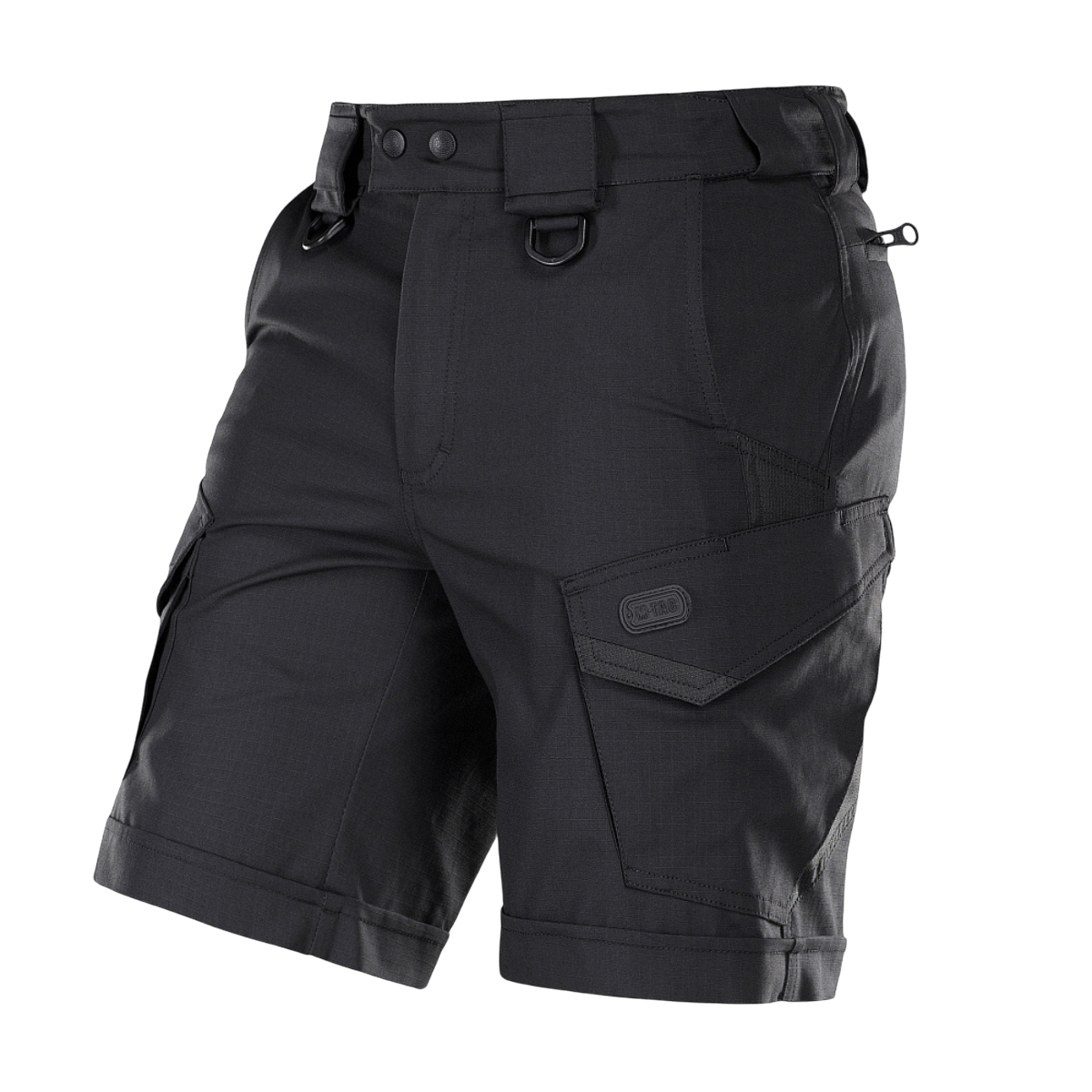 M-Tac Shorts Aggressor Short mustana taktisin taskuin ja D-renkailla, ihanteellinen ulkokäyttöön. Valmistettu joustavasta polycotton rip-stop -kankaasta.