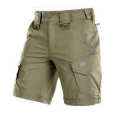 M-Tac Shorts Aggressor Short joustavasta polycotton Flex rip-stop -materiaalista, YKK-vetoketjuilla ja D-renkailla, ihanteellinen taktiseen käyttöön.