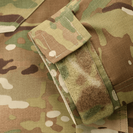 M-Tac Military Elite NYCO -takki MultiCam-kuosissa Crye Precision -yksityiskohdilla ja Velcro-yksityiskohdilla, valmistettu kestävästä NYCO rip-stop -materiaalista