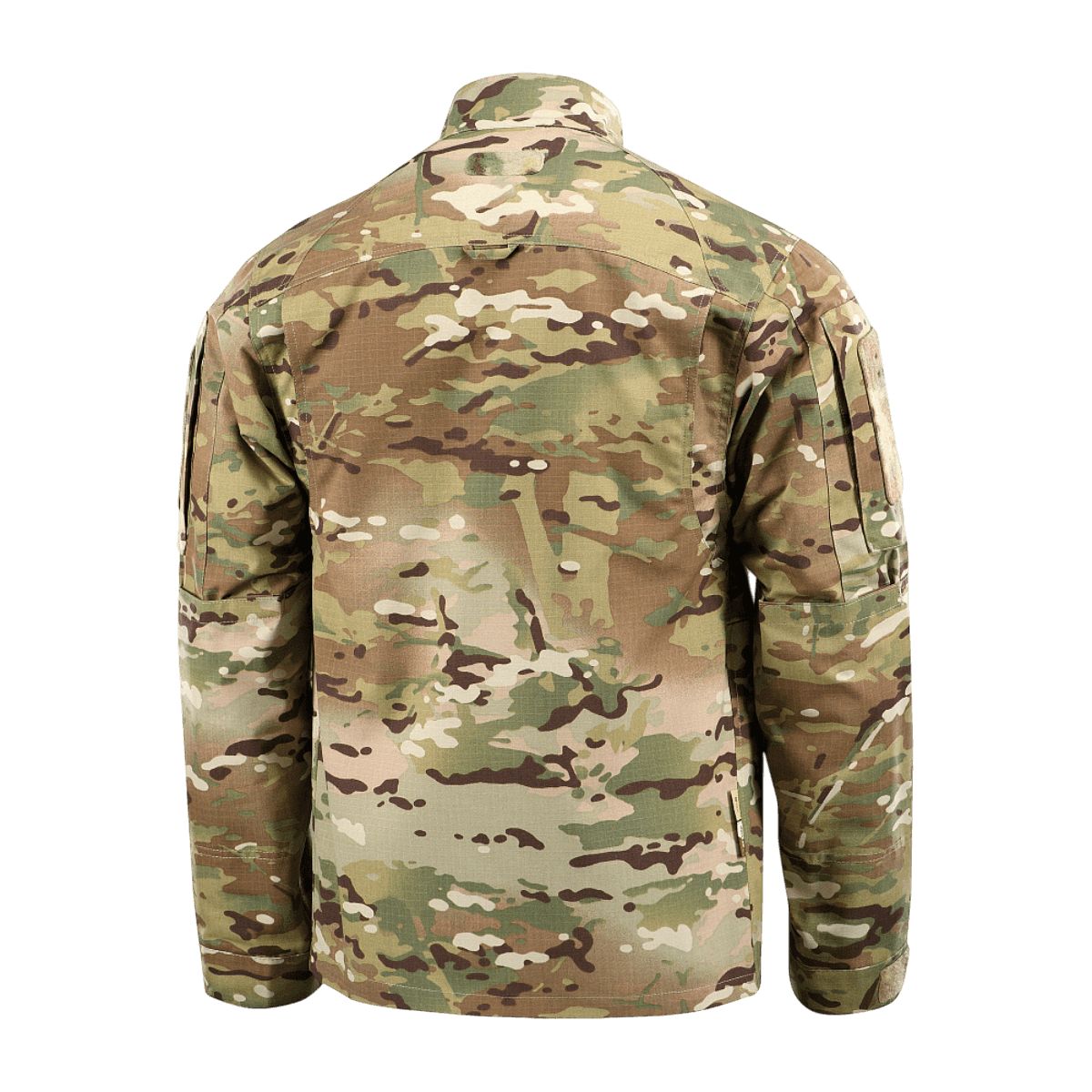 M-Tac Military Elite NYCO -takki MultiCam-kuosissa, takaosa, American NYCO rip-stop -kangas, pystykaulus, Velcro-yksityiskohtia