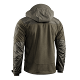 M-Tac Norman Windblock -fleecetakki takaa nähtynä, näyttää yksityiskohtaiset softshell-paneelit tuulen ja kylmän suojaksi, sopii kylmään säähän.