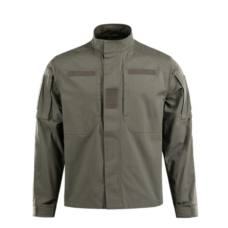 M-Tac Patrol Flex -takki teknisessä, kevyesti vartalonmyötäisessä mallissa, pystykaulus, Velcro-lukitus ja NIJ-sertifiointi, näytetty galleria-asemassa 1.