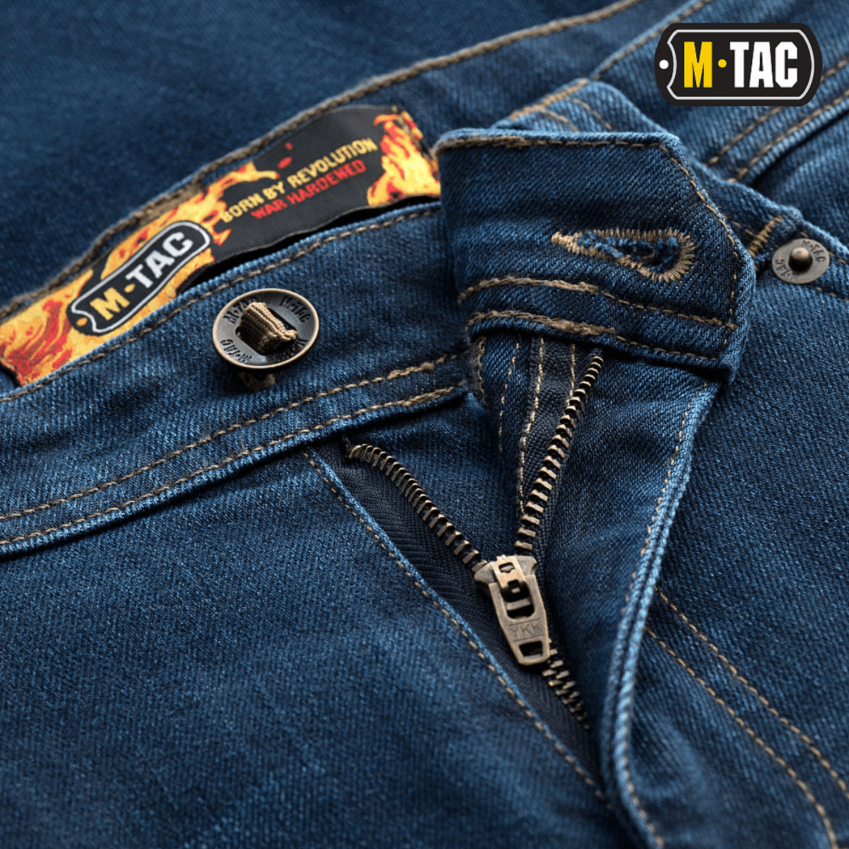 M-Tac Tactical Gen.I Regular Fit -farkut vetoketjudetaililla ja merkkiemblemalla.
