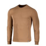 M-Tac Pullover 4 Seasons ruskeana, pyöreä pääntie, monikäyttöinen muotoilu arkeen ja taktiseen käyttöön