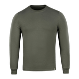 M-Tac Pullover 4 Seasons harmaa, minimalistinen malli, pyöreä kaula-aukko, puuvillaa ja elastaania, sopii ympäri vuoden.