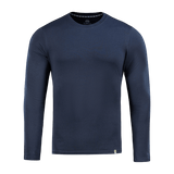 M-Tac Long-sleeve T-shirt 93/7 tummansinisenä, 93% puuvillaa ja 7% elastaania kestävyyttä ja mukavuutta arkeen ja ulkoiluun.