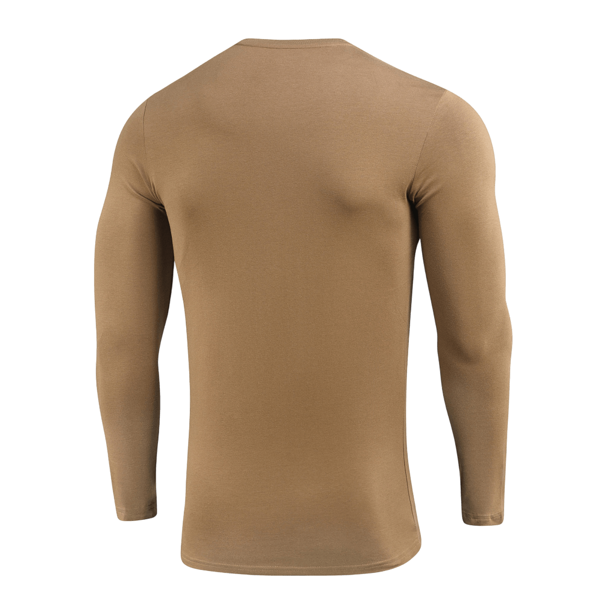 M-Tac Long-sleeve T-shirt 93/7 nähtynä takaa, valmistettu 93% puuvillasta ja 7% elastaanista, ihanteellinen arkeen, urheiluun ja ulkoiluun.