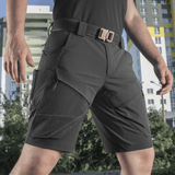 M-Tac Shorts Rubicon Flex - tummanvihreät cargoshortsit käytännöllisillä taskuilla ja 4-Way Stretch, ihanteelliset kesäkäyttöön.