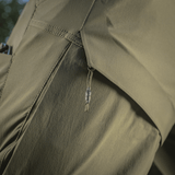 M-Tac Shorts Rubicon Flex tummanoliivinvihreä yksityiskohta, YKK-vetoketju.