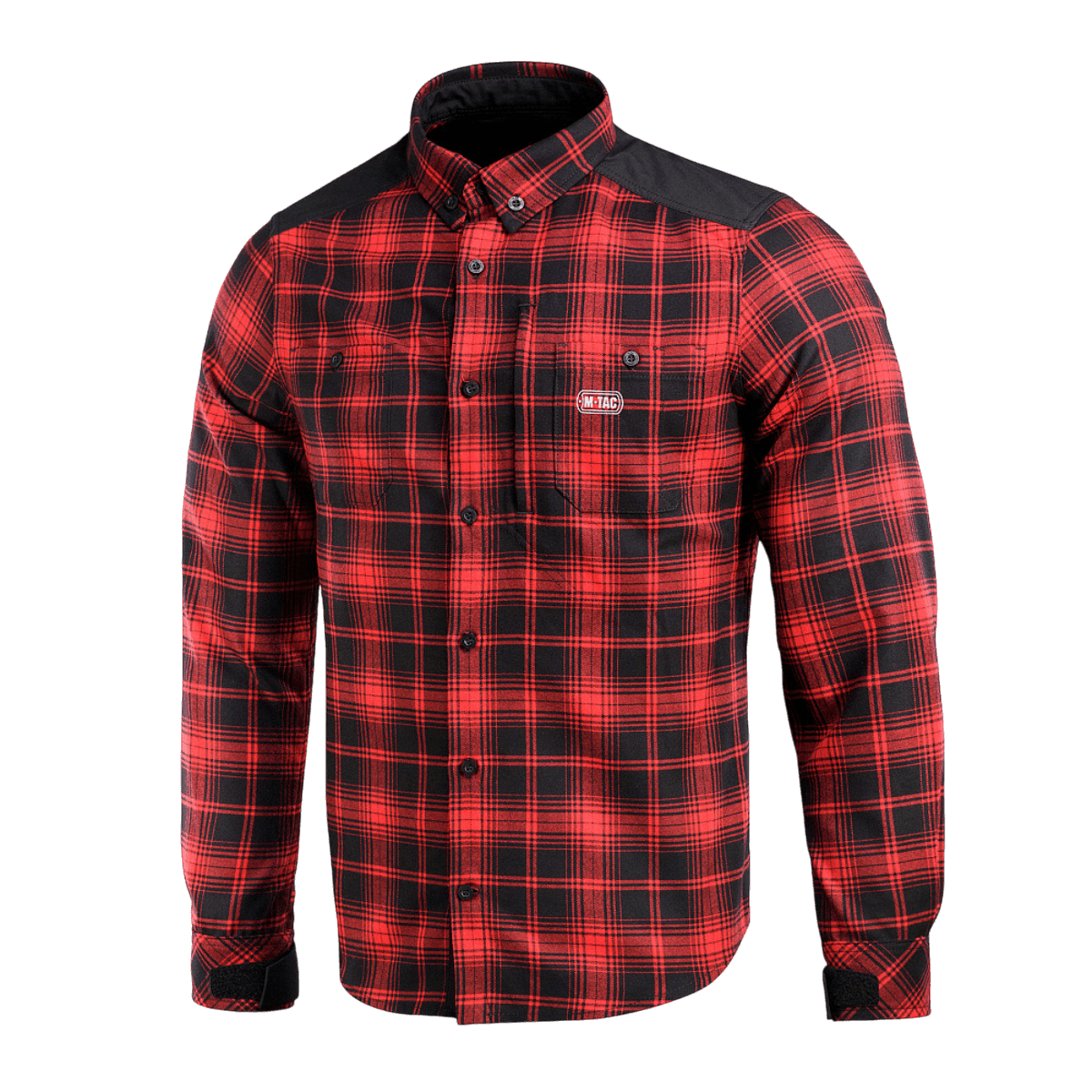 M-Tac Redneck -paita laivastonsininen/keltainen, taktinen ruutupaita, vahvistetut olkapäät, säädettävät velcro-hihat, tuulta- ja vettähylkivä materiaali.