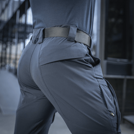 M-Tac Rubicon Flex -housut 4-Way Stretch -kankaasta innovatiivisella cargo-taskusuunnittelulla.