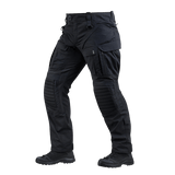 M-Tac STURM NyCo Extreme Gen.II taktiset housut mustana, Cordura 500D -vahvistetut polvet ja joustavat insertit kaikkiin olosuhteisiin.