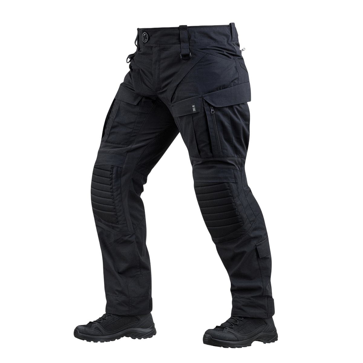 M-Tac STURM NyCo Extreme Gen.II taktiset housut mustana, Cordura 500D -vahvistetut polvet ja joustavat insertit kaikkiin olosuhteisiin.