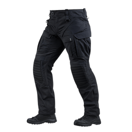 M-Tac STURM NyCo Extreme Gen.II taktiset housut mustana, Cordura 500D -vahvistetut polvet ja joustavat insertit kaikkiin olosuhteisiin.