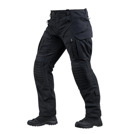 M-Tac STURM NyCo Extreme Gen.II taktiset housut mustana, Cordura 500D -vahvistetut polvet ja joustavat insertit kaikkiin olosuhteisiin.