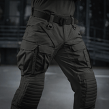 M-Tac-housut STURM NyCo Extreme Gen.II, taktiset housut kestävästä materiaalista ja Cordura-vahvikkeilla, lähikuva.