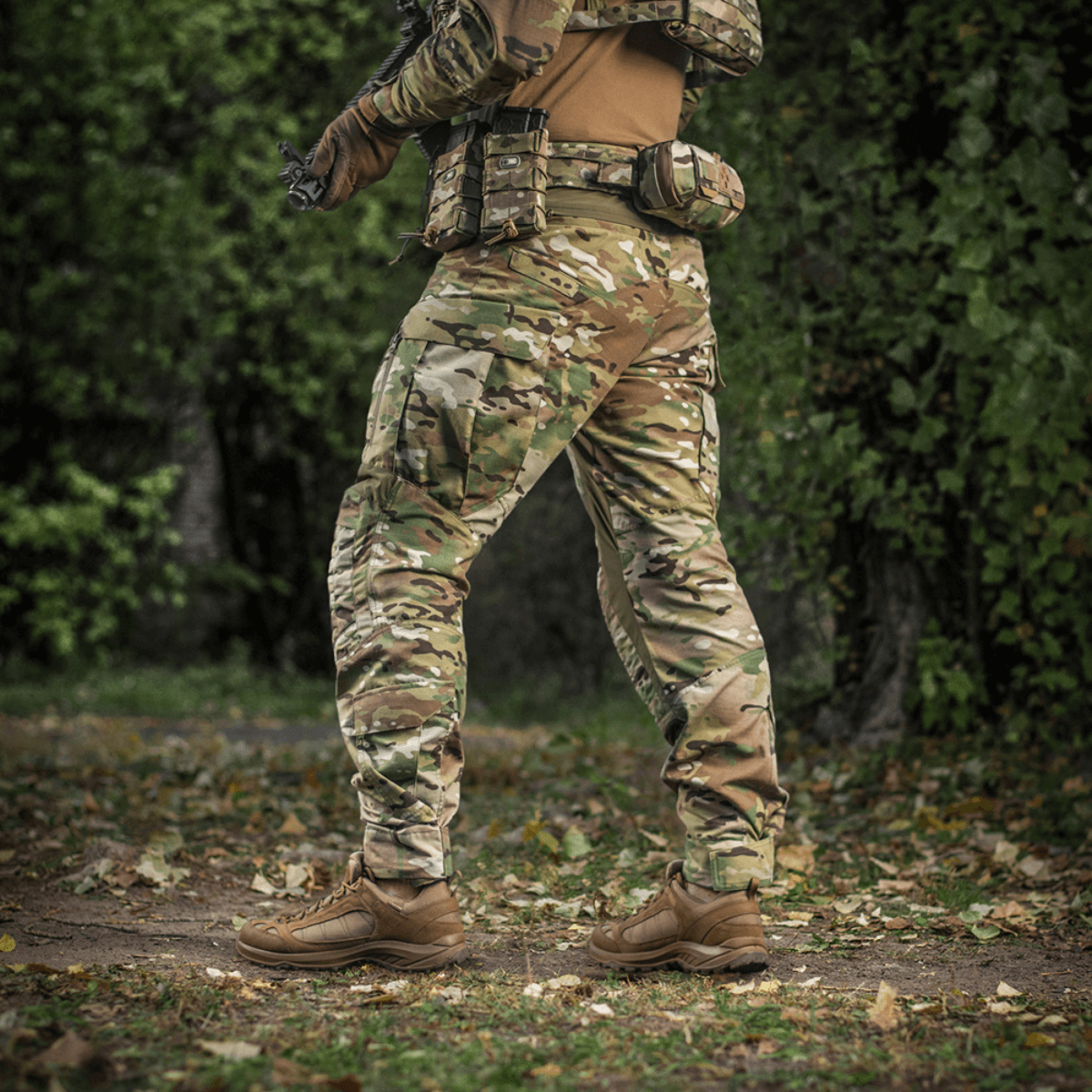 M-Tac-housut STURM NyCo Extreme Gen.II maastokuvio, Cordura 500D -vahvikkeet polvissa, tarkoitettu taktisiin tehtäviin.