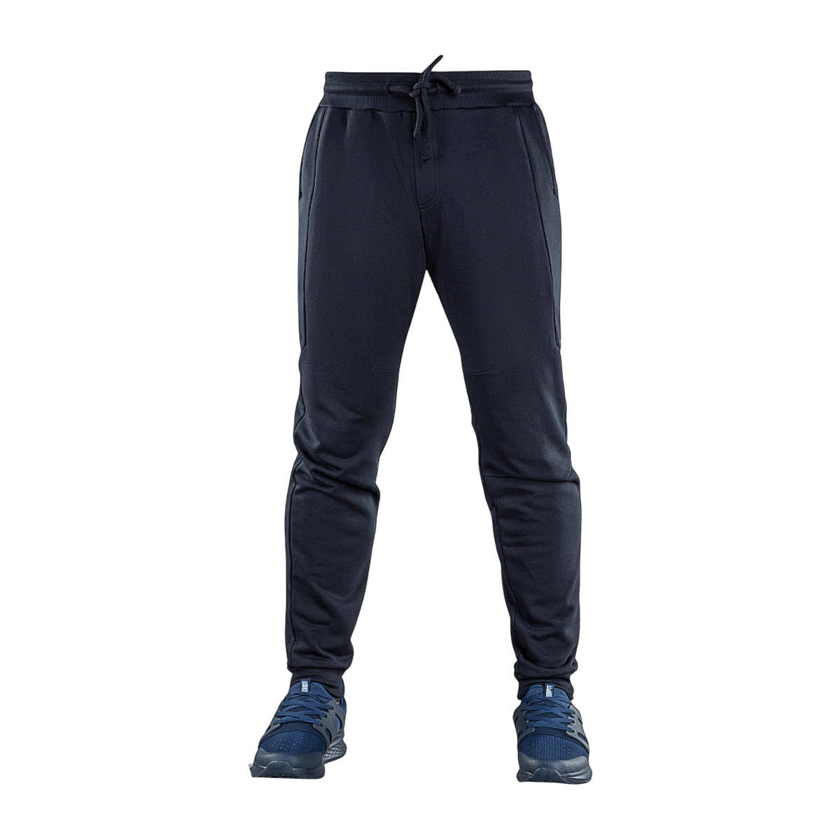 M-Tac Stealth Cotton -monikäyttöiset urheiluhousut mustana, joustava vyötärö, kaksi sivutaskua, 100% puuvillaa.