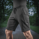 M-Tac Shorts Casual Fit Cotton mustat puuvillashortsit mukavalla istuvuudella ja joustavalla vyötäröllä, täydelliset aktiiviseen käyttöön ja kesätyyliin.