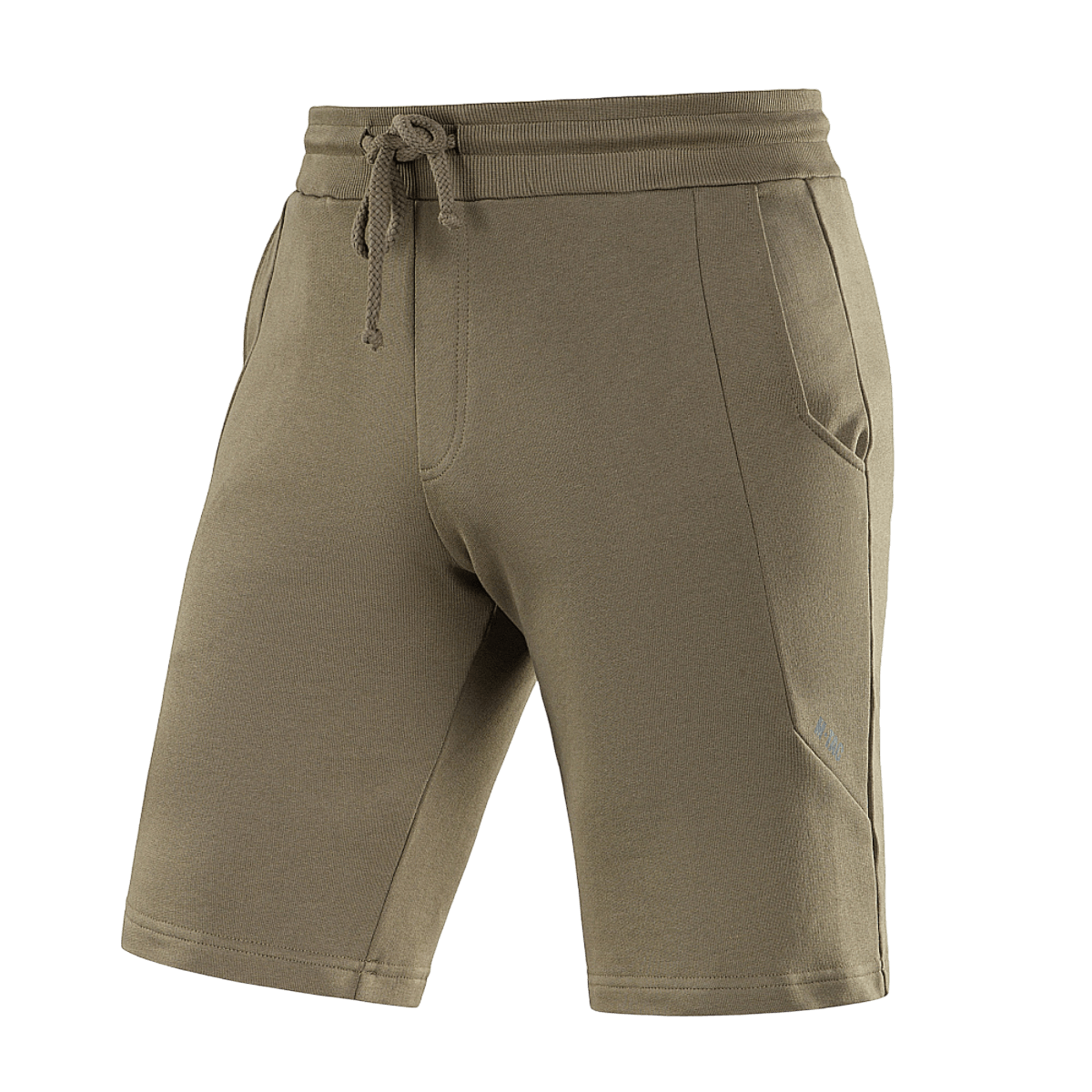 M-Tac Shorts Casual Fit Cotton vihreänä, kuminauhavyötärö ja sivutaskut.