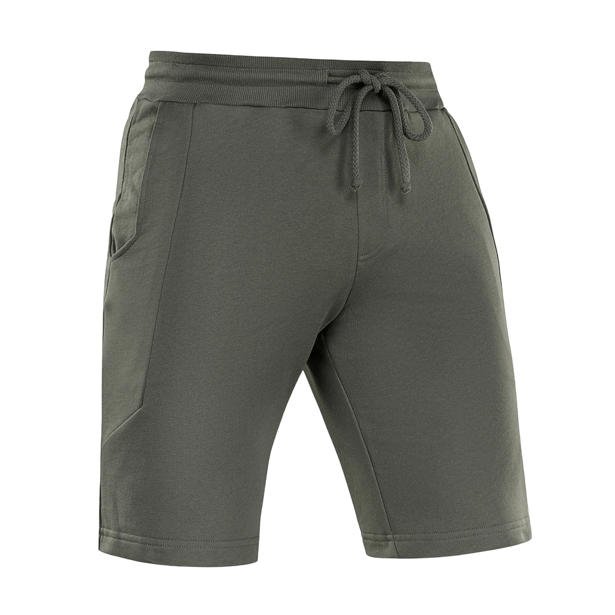 M-Tac Shorts Casual Fit Cotton 100 % puuvillaa, vihreä, joustava vyötärö, ihanteellinen kesään ja aktiivikäyttöön, kahdella sivutaskulla.