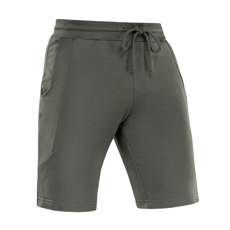 M-Tac Shorts Casual Fit Cotton 100 % puuvillaa, vihreä, joustava vyötärö, ihanteellinen kesään ja aktiivikäyttöön, kahdella sivutaskulla.