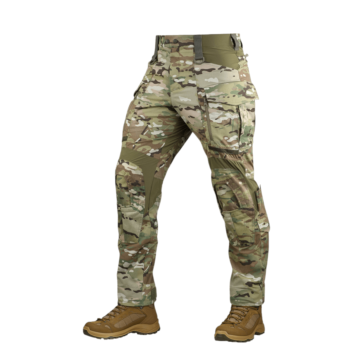 M-Tac housut Army Gen. II NYCO Extreme multicam, kestävä nylon-puuvillamateriaali ja NIJ-sertifiointi, galleria-asento 1.