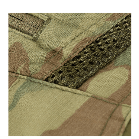 M-Tac housut Army Gen. II NYCO Extreme multicam, lähikuva kestävästä nylon-puuvillamateriaalista, galleria-asento 1 yksityiskohta.