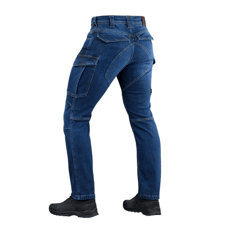 M-Tac Jeans Aggressor kestävä denim, tilavat taskut ja taktinen toiminnallisuus optimaaliseen mukavuuteen ja liikkumisvapauteen