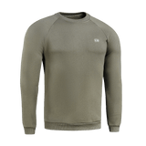M-Tac Cotton Sweatshirt oliivinvihreä, sopii arkeen ja urheiluun, 100% puuvillaa mukavuuteen ja liikkumisvapauteen