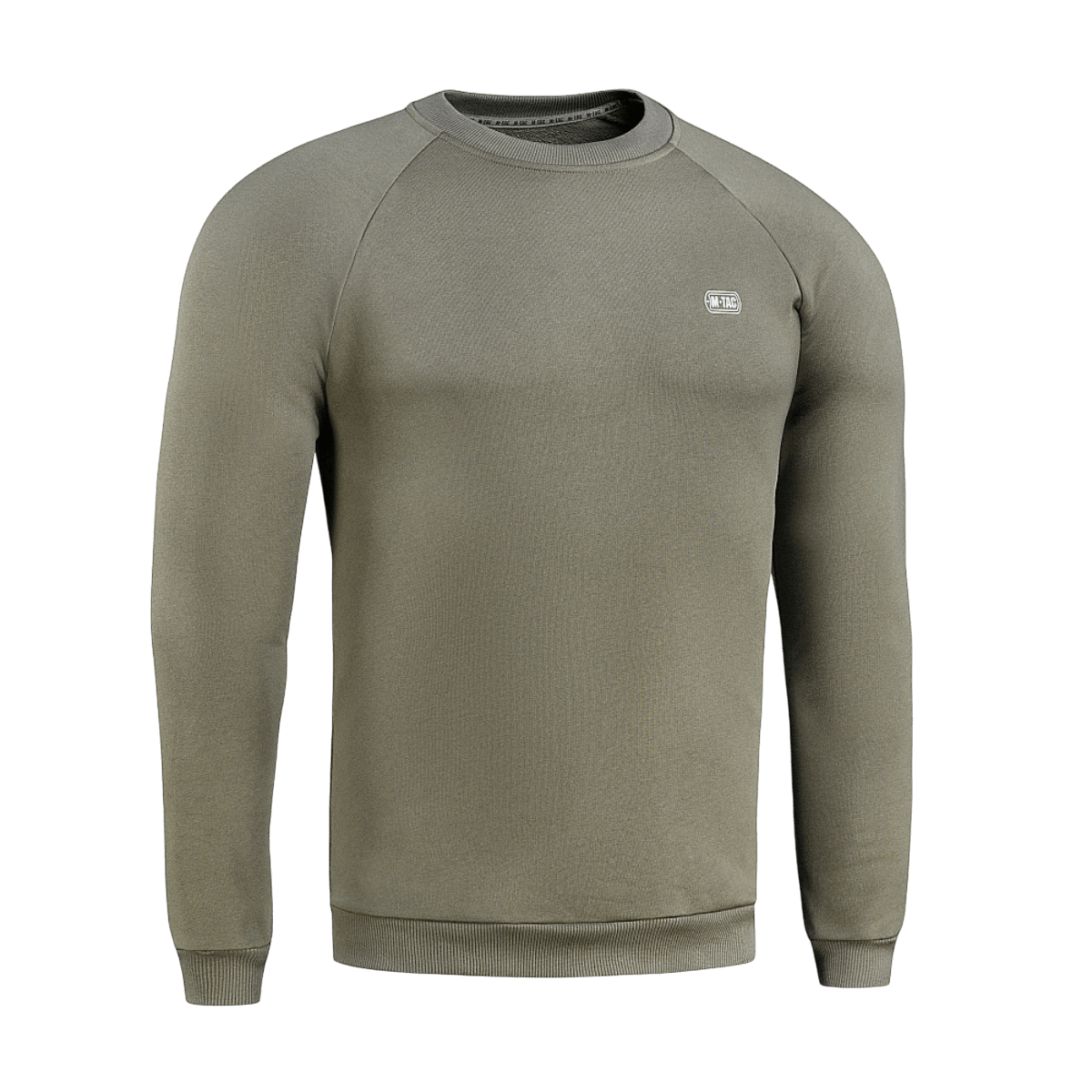 M-Tac Cotton Sweatshirt oliivinvihreä, sopii arkeen ja urheiluun, 100% puuvillaa mukavuuteen ja liikkumisvapauteen