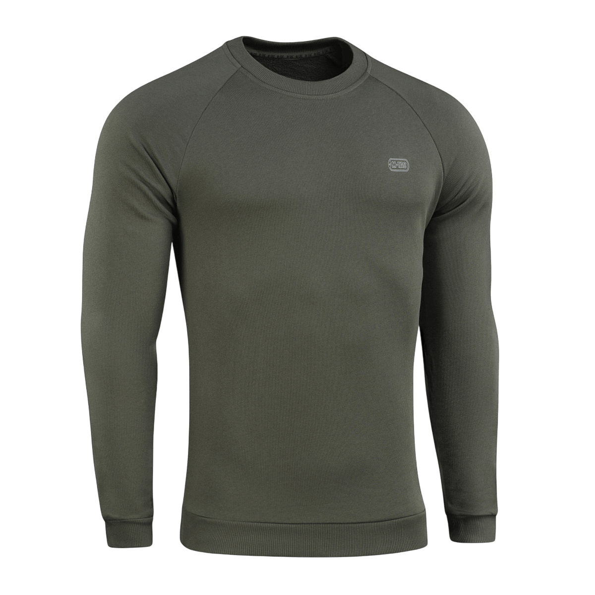 M-Tac Cotton Sweatshirt oliivinvihreä resoreilla, täydellinen aktiiviseen urheiluun kuten juoksu ja kuntoilu, 100% puuvillaa mukavuutta varten