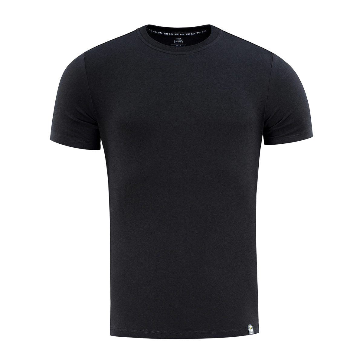 M-Tac T-shirt 93/7 Summer, musta lyhythihainen perusmalli arkipukeutumiseen, puuvilla-elastaaniseos.