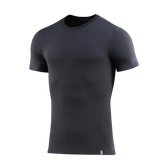 M-Tac T-shirt 93/7 Summer musta, 93% puuvillaa ja 7% elastaania, suunniteltu mukavaksi ja hengittäväksi kesällä.