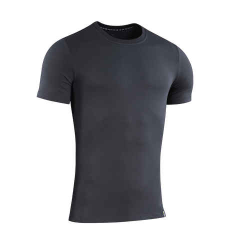 M-Tac T-shirt 93/7 Summer tummanharmaa, arkeen sopiva, 93% puuvillaa ja 7% elastaania, hengittävä mukavuus ja tyylikäs istuvuus.