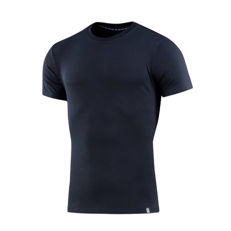 M-Tac T-shirt 93/7 Summer musta, 93% puuvillaa ja 7% elastaania, kevyt ja hengittävä arkimalli.