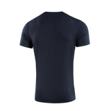 M-Tac T-shirt 93/7 Summer musta takaa, arkeen sopiva, kevyt hengittävä kangas, täydellinen tyylikkääseen kesälookiin.